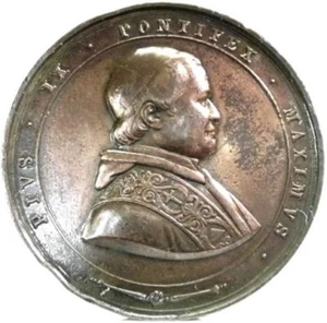 PAPAL STATES (PIO IX) Medaglia,Basilica di S.Paolo - Picture 1 of 7