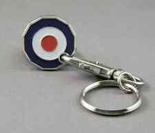 New shopping trolley release coin £1 shaped RAF colours keyring key ring chain