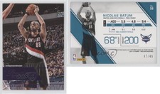2015-16 Panini Prestige Bonus Shots Purple /49 Nicolas Batum #58