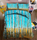 Densely Packed Trees 3D Printing Duvet Quilt Doona Cover Pillow Case Bedding Set