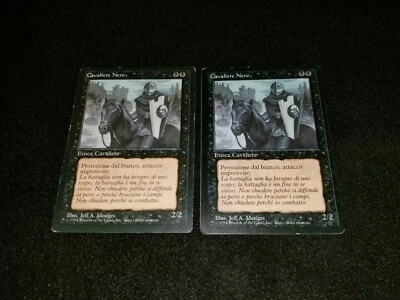 MTG 1x Revised black uncommon MP Italian FBB Black Knight - ships w/ tracking - Image 1 of 2
