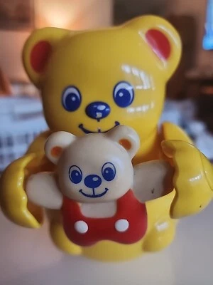 1991 Tomy Rolly Polley  Bear With Cub - Image 1 of 4