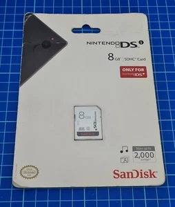 NINTENDO DSi SDHC CARD 8 GB NUOVA SANDISK - Foto 1 di 2