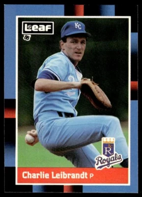 1988 LEAF CHARLIE LEIBRANDT KANSAS CITY ROYALS #76 - Image 1 of 2