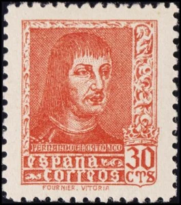 1º y 2º Centenario. ** MNH 844. 1938. 30 cts rojo. MAGNIFICO. Edifil 2020: 36 - Imagen 1 de 1