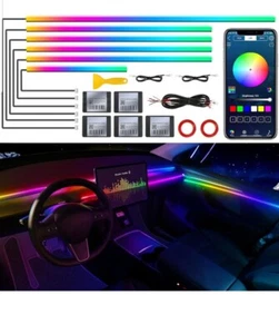 Dreamcolor Acryl Innenraum Auto LED Streifen Licht mit Wireless APP, RGB 6 in 1  - Bild 1 von 7