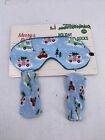 Merry & Bright Holiday Pet Mask And Socks Christmas Campers Cars L /XL