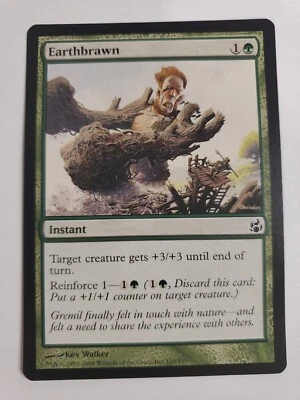 MTG Magic The Gathering Card Earthbrawn Instant Green Morningtide 2008 - Image 1 of 2