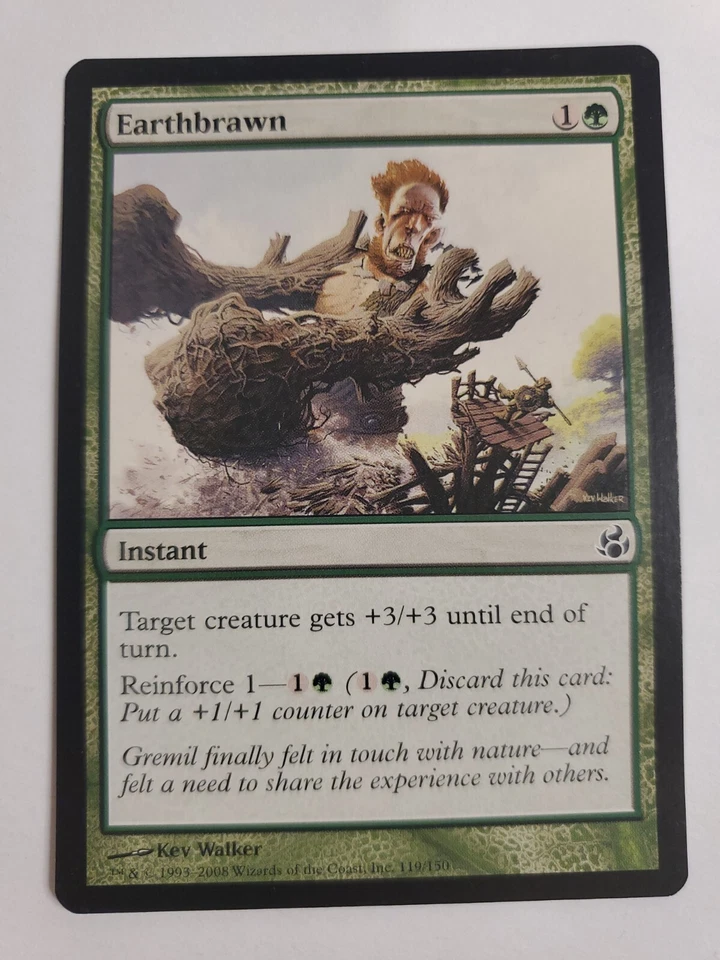 MTG Magic The Gathering Card Earthbrawn Instant Green Morningtide 2008 - Image 1 of 2