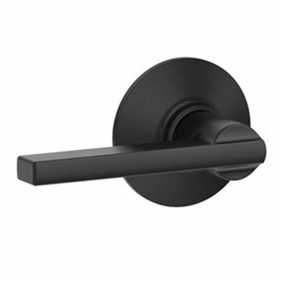 Schlage F10-LAT-622 Latitude Lever Handle - Matte Black