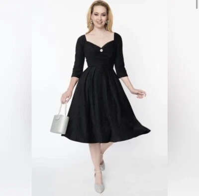Unique Vintage NWT Velvet Lamar Vintage Inspired Swing Dress - Size Small - Image 1 of 4