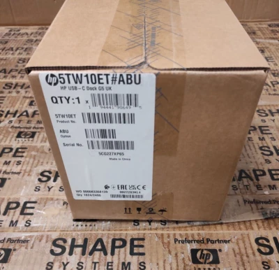 HP USB-C G5 Dock with Display Port HDMI USB-A RJ-45 5TW10ET INC VAT - Image 1 of 4