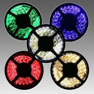 USA Bright 12V 5M 16.4ft 3528 5050 5630 RGB SMD 300 LED Flexible Strip light - Picture 1 of 20