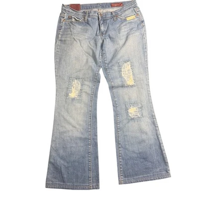 Blue 2 by Blue Cult Womens Jeans Size 28 Made in USA Y2K VTG Denim Distressed - Image 1 of 4