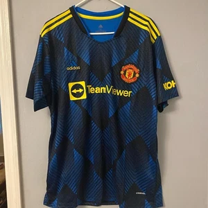 Adidas Manchester United Black and Yellow Jersey - Picture 1 of 7