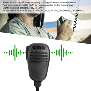 ▪⊹MH-31B8 Handheld Microphone Speaker For FT-847 FT-920 FT-950 FT-2000 - Zdjęcie 1 z 12