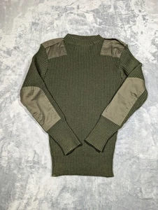 Suéter Colección Valor Para Hombres 46 Lana Servicio Militar Pullover Charreteras EE. UU. - Imagen 1 de 8