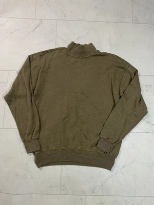 Suéter Vintage Marthe Francis Girbaud Arena Oscura Beige Tejido Cuello Simulado Talla Grande Foto 1 de 4