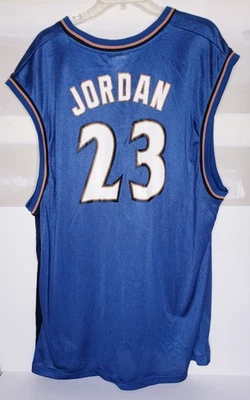 复古迈克尔·乔丹华盛顿奇才队锐步球衣 2XL — 第 1/4 张图片