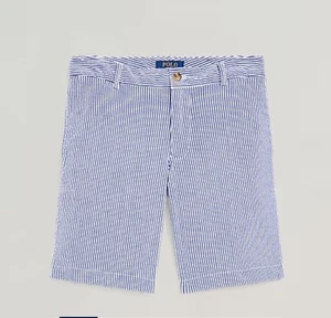 NWT New Ralph Lauren POLO Boys Shorts Size 10 Seersucker Stretch - Picture 1 of 16