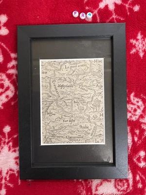 RAREZA REAL 1568, MAPA LATINO GENUINO de Oriente Medio y Babilonia, Vincencio ÚNICO Foto 1 de 3