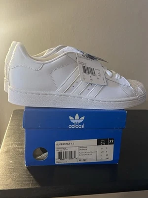 Adidas Superstar II J Size 5.5 Juniors-White/White Brand New - Image 1 of 4