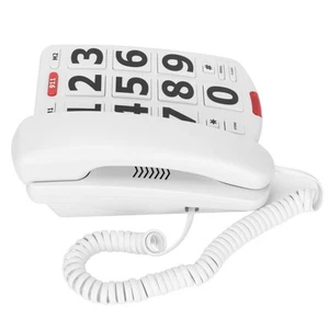 BAFOVY Big Landline Phone With Super Loud Ringtones Easy Operation SOS Dial - Zdjęcie 1 z 12