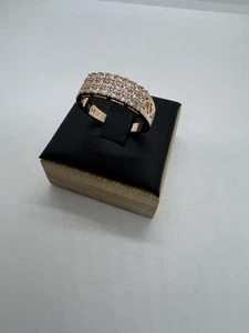 Wunderschöne 585rg gestempelt Ring, Diamant zircon, rolled, 2.7 Gramm, neu - Bild 1 von 5