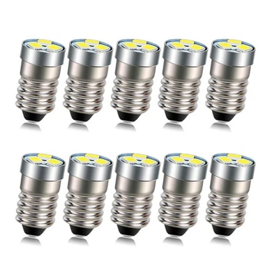 10X Ruiandsion 6000K White MES E10 GLB987 LED 3V Screw Bulb Fit View-Master