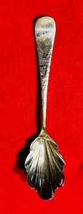 1847 Rogers Silverplate Shell TIPPED Sugar Spoon 6" - Picture 1 of 5
