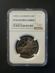 1992-S 50C Olympics NGC PF69 Ultra Cameo - Picture 1 of 4