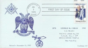 1756 15c GEORGE M. COHAN - Cochrane - Freimaurer Gütesiegel - Bild 1 von 1