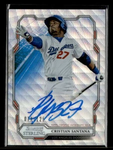 2019 Bowman Sterling #BSPA-CSA Cristian Santana Auto /125 Near Mint - Picture 1 of 2