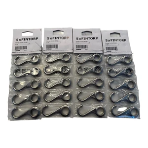 IKEA Lot of 4 5 Pack Fintorp Silver Design Carina Bengs 7cm 3” 002.138.55 - Picture 1 of 1