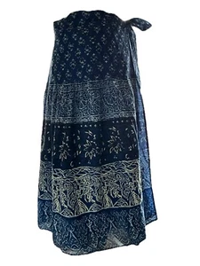 $128 J Peterman Long Wrap Around Fully Lined Skirt Made In India In Size Large - Picture 1 of 7