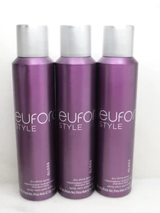 EUFORA STYLE GLOSS DRY SHINE SPRAY 4.7 OZ NWOB LOT OF 3 - Picture 1 of 3