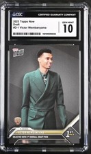 2023 TOPPS NOW DRAFT VICTOR WEMBANYAMA #D1 1ST ROOKIE CARD RC CGC 10 GEM MINT