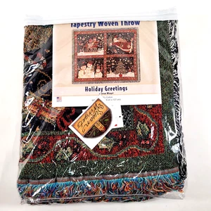 Goodwin Weavers Snowman Family Tapestry Throw Blanket Large Susan Winget - Bild 1 von 4