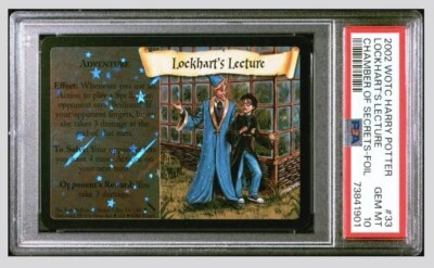 Harry Potter TCG Lockhart's Lecture Foil Chamber Secrets 33/140 PSA 10 Gem Mint - Image 1 of 2