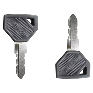 2 Pcs Ignition Keys 198360-52160 for Yanmar Excavator Grader Dozer John Deere - Picture 1 of 6