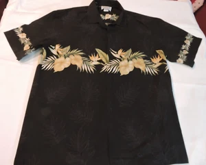 Men's Pacific Legend Button Up Shirt Large Floral Short Sleeves Hawaiian - Picture 1 of 6