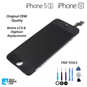 NEW iPhone 5S OEM Original Retina LCD & Digitiser Touch Screen Assembly BLACK - Picture 1 of 3