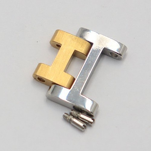 HERMÈS Hermes originale 1 link orologio donna bracciale parti colore argento oro 14mm