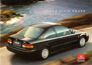 Honda Civic Coupe 1995-1998 UK Market Sales Brochure 1.6i LS & 1.6i SR - Picture 1 of 1