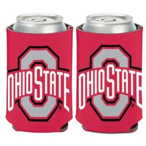 Ohio State Buckeyes 12oz Two Sided Can Cooler [NEW] Coozie Koozie Beer Drink - Picture 1 of 1