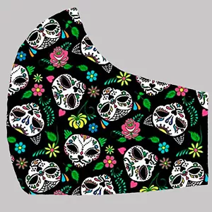 Face Mask Fiesta de la Muerto cats Halloween occult haunted alien Filter Adult - Picture 1 of 4