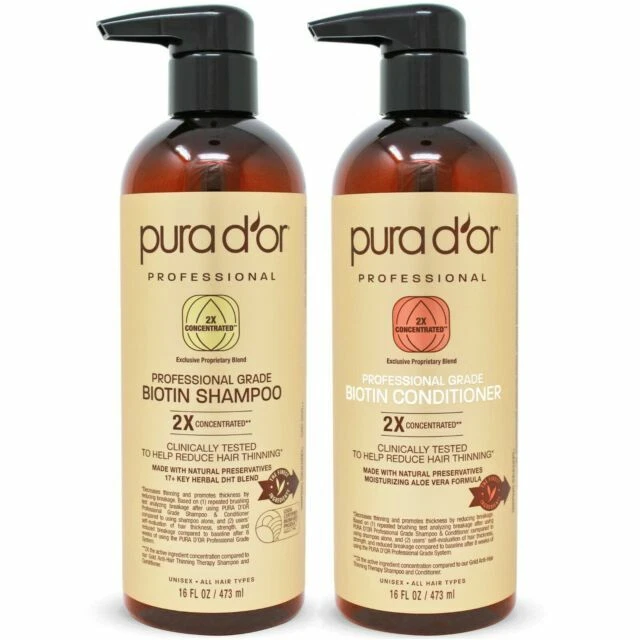 PURA D'OR Professional Grade Anti-hair Thinning Set