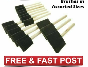 Foam Sponge Brushes Assorted Sizes 1" 2" & 3" Mod Podge PVA Glue Paint Dabber - Picture 1 of 15