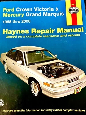 Manual de reparación Haynes 36012 Ford Crown Victoria Mercury Grand Marquis 1988-1996 Foto 1 de 2