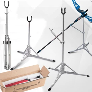 Soporte de arco recurvo de tiro con arco soporte automático plegable CNC aluminio caza - Imagen 1 de 8